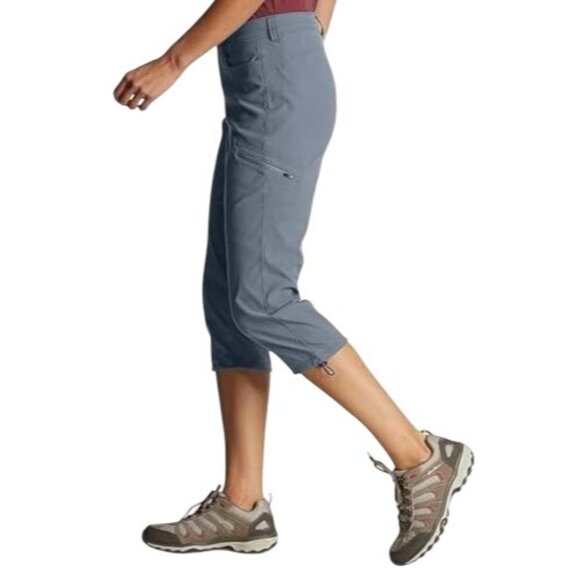 Eddie Bauer 16 Waterproof Rainier Tech Capri Active Pants UPF 50 Lightweight - Picture 3 of 7
